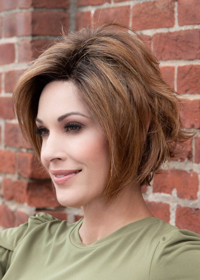 cancer survivor donation with a Cancer Kinship Kinner beauty wig