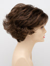 profile side of a short Kinner Beauty Wigs wig for woman on mannequin head