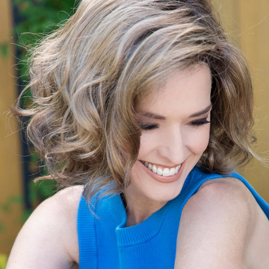 cancer survivor donation with a Cancer Kinship Kinner beauty wig