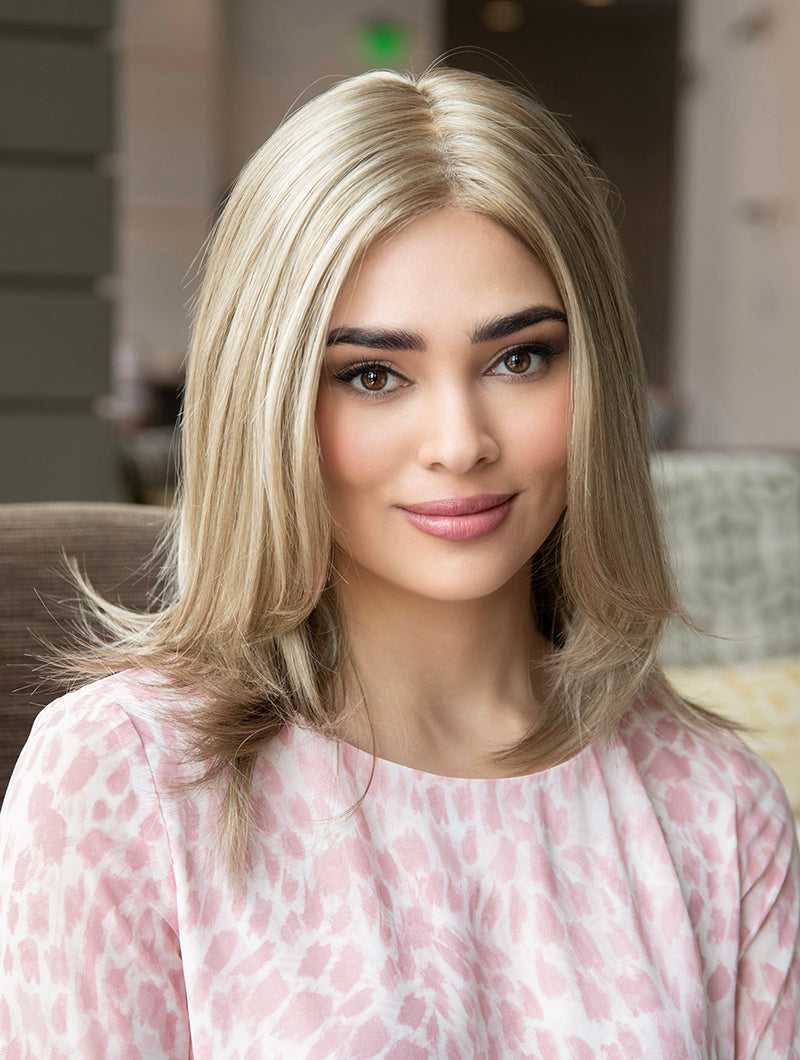 cancer survivor donation with a Cancer Kinship Kinner beauty wig