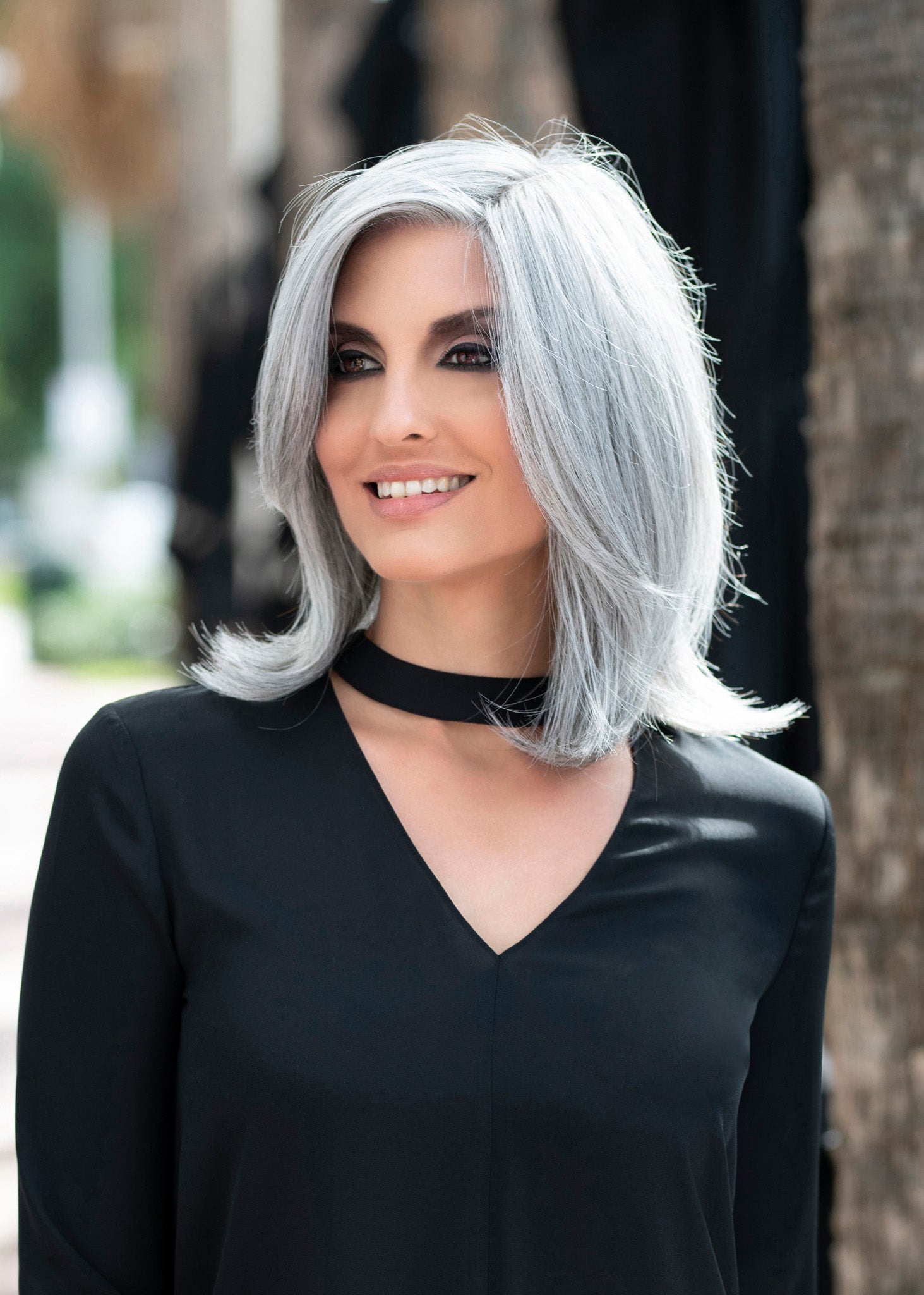cancer survivor donation with a Cancer Kinship Kinner beauty wig