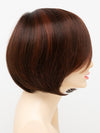 profile side of a short Kinner Beauty Wigs wig for woman on mannequin head 