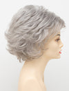 profile side of a short Kinner Beauty Wigs wig for woman on mannequin head 